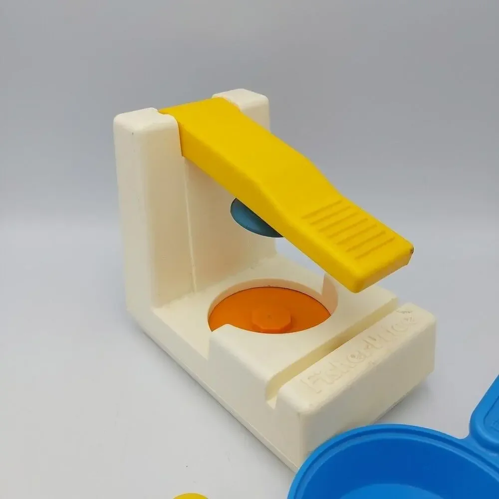 Vtg Fisher Price Fun with Food Fry‎ Pan Spatula Scrubber Dishes Can Opener